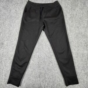32 Degrees Heat Womens Jogger Pants Black Small Elastic Waist Drawstring Pockets